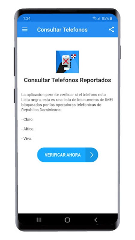 Verificar Telefono Reportado e