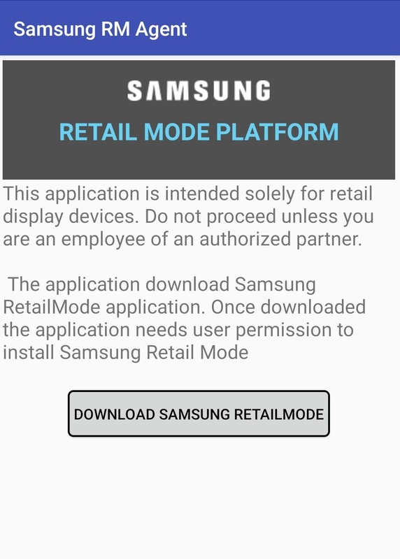 Samsung Retail Mode