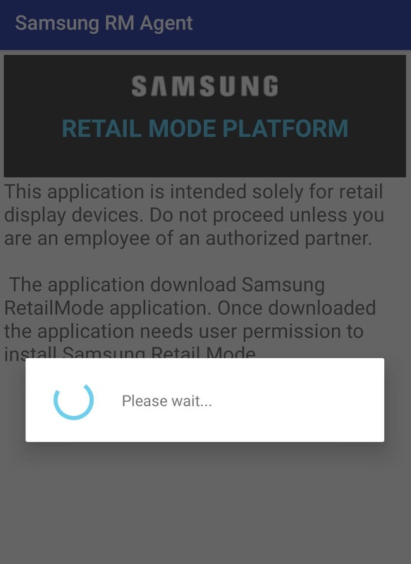 Samsung Retail Mode