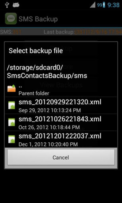 Super Backup: SMS and Contacts