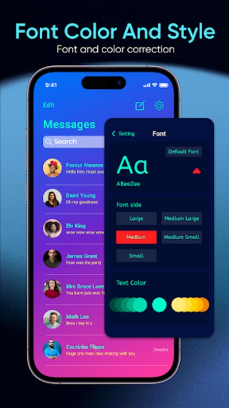 Messages iOS 17 - AI Messenger