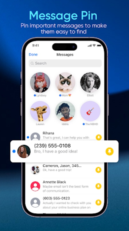 Messages iOS 17 - AI Messenger