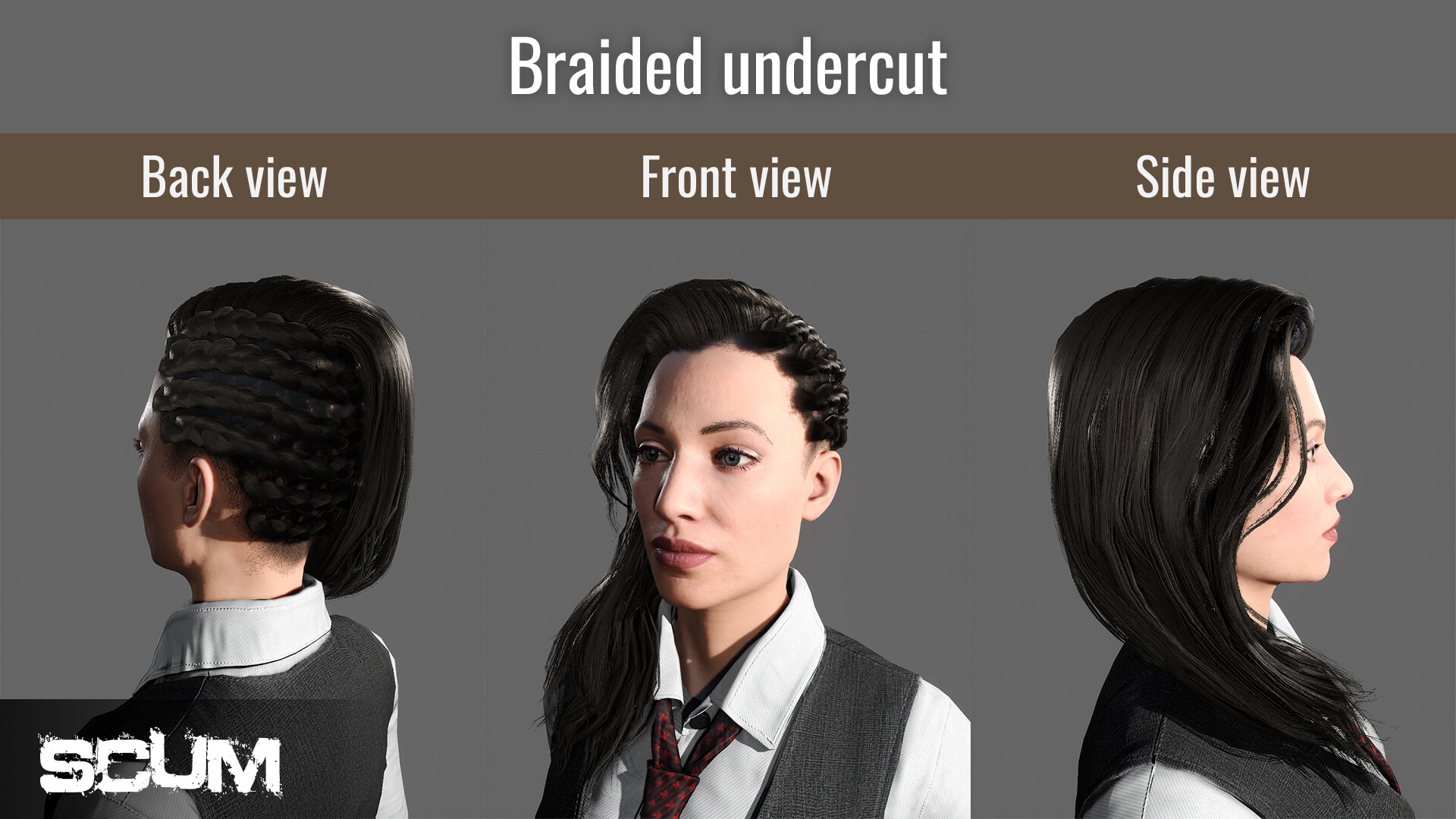 SCUM Female Hair Pack