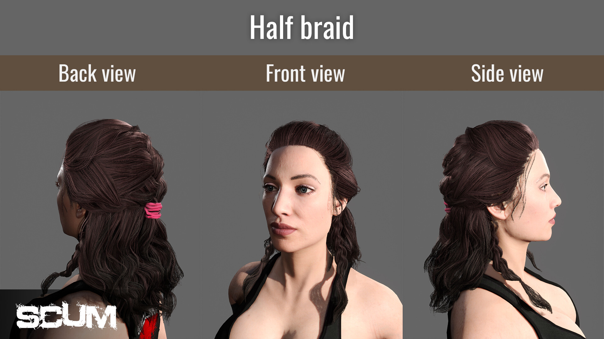 SCUM Female Hair Pack