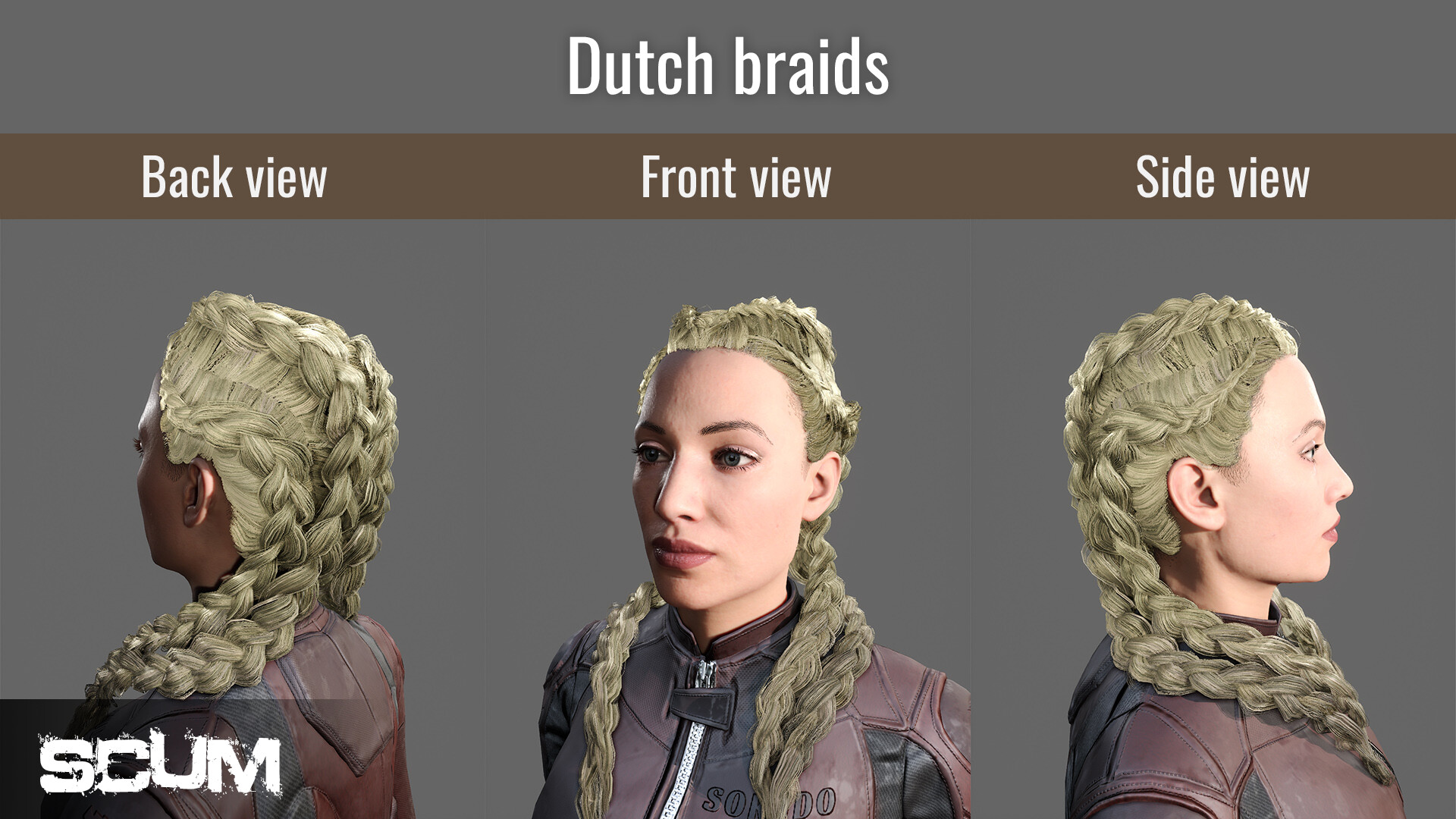 SCUM Female Hair Pack